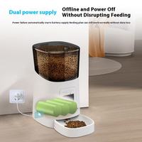 Distributeur de nourriture pour animaux PP003 avec caméra 1080P - Contrôle par application Wi-Fi, alimentation programmée 6L, vision nocturne IR, anti-blocage, écran LCD pour chiens et chats