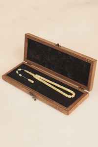 Perles de prière authentiques en corne de buffle, artisanat naturel fait main, pour la méditation, l'usage religieux et spirituel. - Product Image 3