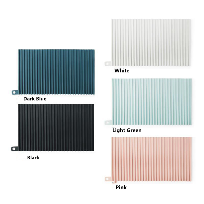 5 couleurs mat vaisselle de séchage