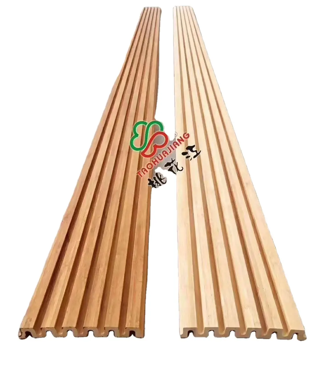 Rivestimento di pannello di parete di bambù solido per esterni prodotto decorazione impermeabile copertura Bambus progetto Hotel