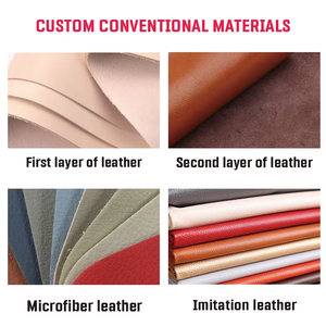 Proveedor de Parches de Cuero PU Vintage de Primera Calidad con Acabado Desgastado, Entrega Rápida, Parches de Cuero con Logotipo de Marca en Relieve 3D Personalizados para Jeans - Product Image 6