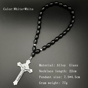 Rosari Dreamwork, Accessori Auto Sicuri, Collane con Pendente a Croce Ortodossa Russa Bicolore per Uomini e Donne - Product Image 4