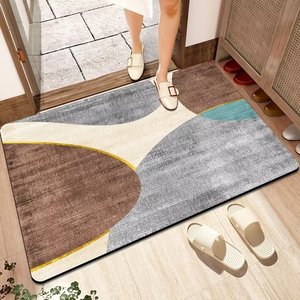 Hiện Đại Hình Học Pha Lê Nhung Polyester Thảm Đơn Giản Nhập Phòng Ngủ Sàn Nhà Bếp <span class=keywords><strong>Mat</strong></span> Nhà Máy Làm Khu Vực Thảm Bộ - Product Image 2