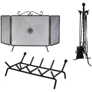 Juego de 3 Piezas de Accesorios para Chimenea Camino KIT - Product Image 1