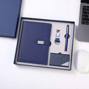 Personalized Paper Business Card Holder and <b>Notebook</b> <b>Set</b>-Business Cultural Creative Gift Corporate Event Gift Box Thanksgiving - Product Image 1