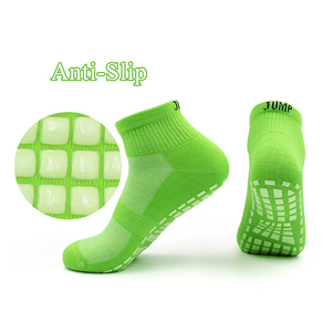 Zhongde Logo personnalisé Grip <span class=keywords><strong>Trampoline</strong></span> Chaussettes Pilates Antidérapant Yoga Curl Compression Tube Crew Ruffle Jump Chaussettes - Product Image 5