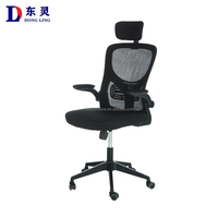 Vente à chaud de chaise d'ordinateur de coussin doux de soutien de bois de fantaisie chaise de meubles de bureau à domicile de cadre blanc avec l'appui-tête