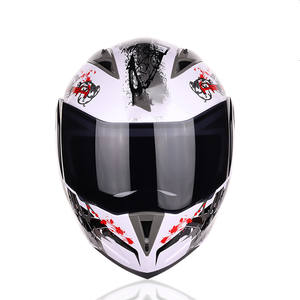 Casco Integral de Motocicleta Vintage con Doble Lente de Fábrica, Cascos de Moto Personalizables, Transpirables y que Absorben la Humedad - Product Image 6