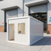 Maison préfabriquée en conteneur de 20 pieds, maison miniature détachable et portable pour le camping d'urgence, design modulaire, maison mobile