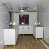 Maison conteneur préfabriquée YITOP sur mesure 10ft 20ft 30ft 40ft, maison mobile de luxe, mini-maison 2 chambres avec cuisine et salle de bain