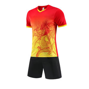 Sıcak satış erkekler futbol eğitimi forması yeşil futbol eğitimi üniformaları ile beyaz yetişkin düz futbol forması - Product Image 6