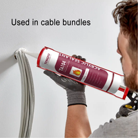Mastic ignifuge intumescent pour joints d'expansion, résistant au feu, pour étanchéité, marque privée