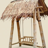 Lit de balançoire en bambou traditionnel haut de gamme fait main de qualité supérieure pour jardin, villa, extérieur, Sulawesi, pour enfants, détente