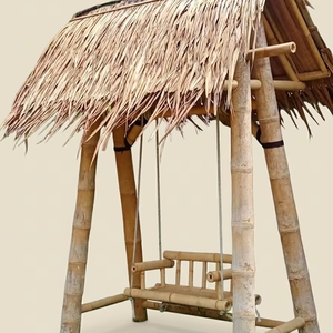 High Quality Handmade Premium Traditional Swing Bamboo <b>Canopy</b> Gazebo & Pergola <b>for</b> Outdoor Garden & Villa Use - Product Image 1