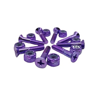 Échantillon gratuit, vente en gros, OEM, personnalisé, tête plate, vis et écrous de skateboard avec emballage en vrac - Product Image 2