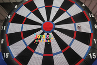 Jeux interactifs d'extérieur populaires, jeu de fléchettes de football gonflable pour les fêtes d'enfants
