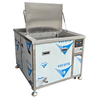 Pompe de réservoir de filtration 135L Pièces de fréquence de balayage de dégazage personnalisées Nettoyage du nettoyeur à ultrasons de contrôle PLC