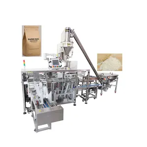 Pouch Filling Sealing Doypack Powder Packing Zipper Premade Giving Bag Packaging Machine