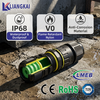 Connecteur de câble à connexion rapide de type MMCX étanche IP68 M25B avec lumière LED, 20A 230V, homologué pour les terminaux de câbles enterrés