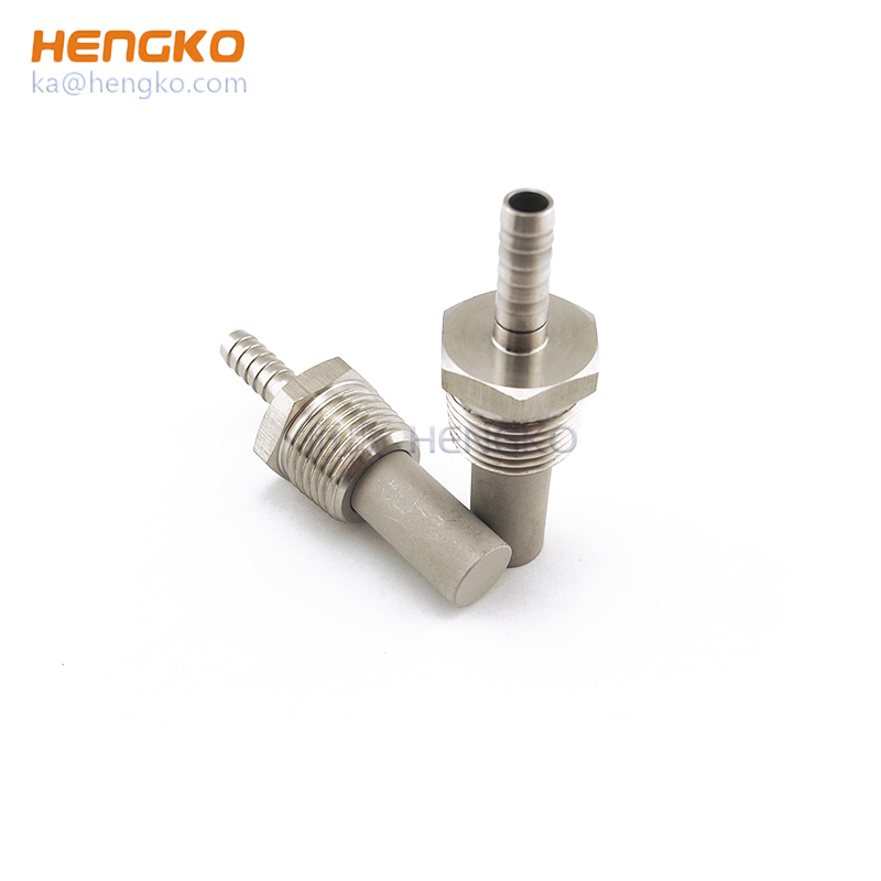 Poroso sinterizado de acero inoxidable 0,5 2. Con 1/2 "del TNP X 1/4'' Bard en línea de difusión de piedra