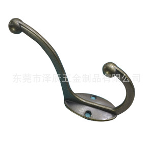 <b>Wall</b> Mounted Zinc Alloy Clothes Hooks Simple Rust Resistant Home Use Black <b>Coat</b> <b>Rack</b> Hanger Hook Set - Product Image 5