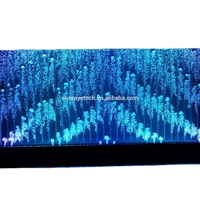 Divisor de pantalla LED de burbujas de agua para hotel, panel digital, tres combinados, para restaurante