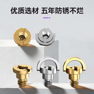 Tornillos para Cámara Tengdafei, Acero Inoxidable, Latón, Cabeza Redonda, Rosca 1/4, Montaje para Trípode de Cámara Digital - Product Image 3