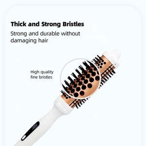 RUCHA Brosse à friser infrarouge professionnelle de 32mm et 38 mm, peigne volumateur à chauffage rapide PTC, brosse thermique - Product Image 3