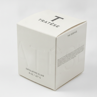 Boîte d'emballage personnalisée en papier coton pour sérum, carton cosmétique et de soin à l'or rose avec estampage à chaud 
 Ampoule de peptides