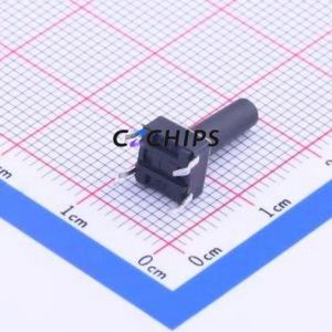 K2-1102DP-U4SW-04 Tactile Switch Through hole-4P,6x6mm Switch Single Pole Single Throw Round Button 2.5N Through Hole - Product Image 2