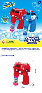 Pistolet à bulles pour enfants WANNA BUBBLE avec lumières et sons, voiture de police, camion de pompiers - Product Image 5