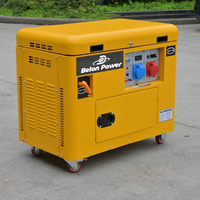 6KW Leiser Dual-Power Benzingenerator 220V 380V Einzylinder Luftgekühlter Benzingenerator mit AVR für Große Einkaufszentren