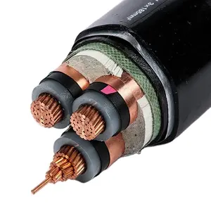 工业地下3芯6/10kv 18/30kv铜/铝中压铠装电缆电力电缆电缆价格