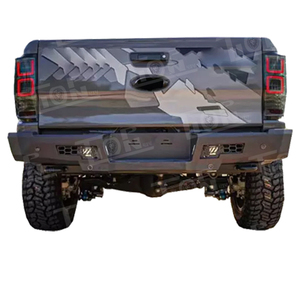 4x4 pare-chocs arrière noir puissance revêtement 4wd taureau remorque robuste acier métal protéger garde pour Hilux Revo DMAX - Product Image 6