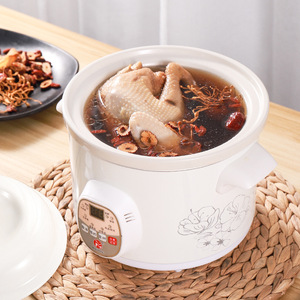 Ceramic Electric <b>Slow</b> <b>Cooker</b> 6L Multi Function Soup Porridge Maker - Product Image 2