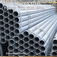 Tuyau d'acier galvanisé de haute résistance pour la serre Tuyau d'acier de revêtement de zinc d'immersion chaude ASTM A53 BS 1387 DN50 DN 65 DN 80 DN 100