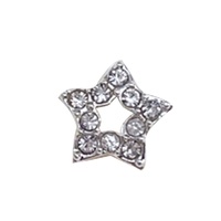 Nouvel Arrivage Paso Sico Décorations d'Ongles Pentagramme Ultra-Brillantes Étoiles Creuses en Alliage Strass Bijoux d'Ongles DIY