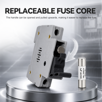 Fusibles solaires DC 1000V PV Photovoltaïques 10A 15A 20A 25A 30A 32A 63A avec support de fusible DC pour protection contre les courts-circuits du système solaire