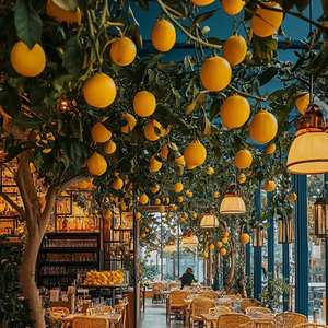 ต้นมะนาวปลอม QQ324 ขายดี ตกแต่งสไตล์อิตาลี เหมาะสำหรับตกแต่งเพดานโรงแรม - Product Image 1