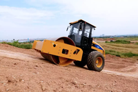 Compacteur routier à tambour unique de 10 tonnes de haute qualité SEM510 avec moteur diesel et accessoires à vendre