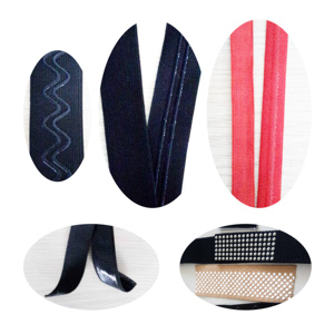 Đi Xe Đạp May <span class=keywords><strong>25Mm</strong></span> Chiều Rộng Polyester Vải Ban Nhạc Đàn Hồi Gripper Silicone Băng Cho Quần Áo - Product Image 4