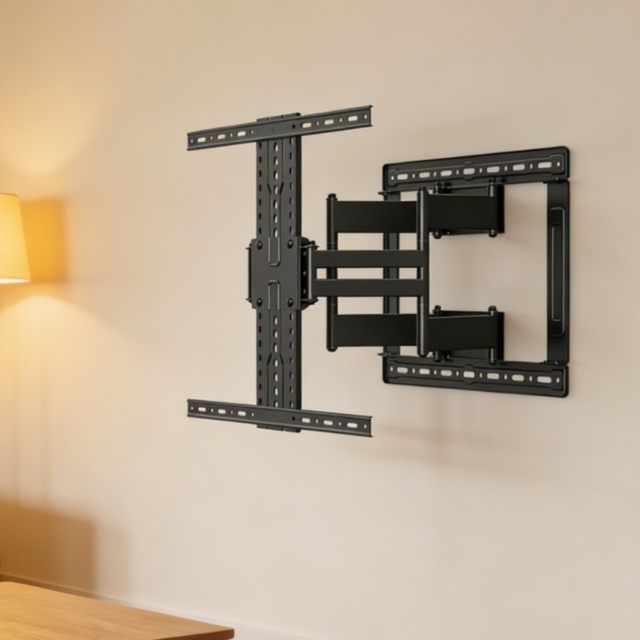 70kg Load Steel TV Bracket Full-Motion Tilt Swivel Universal TV Support Wall Mount for 32 to 85 Inch Max VESA 600x500
