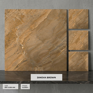 กระเบื้องพอร์ซเลนลายหินอ่อน Athena Beige ขนาด 24x24 นิ้ว สไตล์ยุโรปหรูหราสำหรับปูพื้นภายใน - Product Image 5