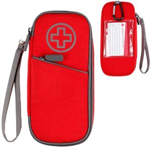 Portable Fashion Insulated Diabetes Medical Box Waterproof Polyester/Nylon Outer Shell Double Strap Insulated Lining Medicine - Product Image 1