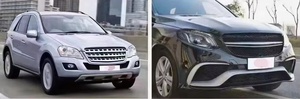 Upgrade a GLE W166 AMG 63 set di kit <span class=keywords><strong>carrozzeria</strong></span> bodykit 2015-2018 con lampade per <span class=keywords><strong>mercedes</strong></span> benz ML classe W164 parti della <span class=keywords><strong>carrozzeria</strong></span> 2005-2012 - Product Image 6