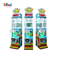 Игровой автомат LIFUN Lucky Spin Mini Gamer Spin с 24 призовыми клипсами, монетоприемник, настраиваемый, для брелоков и подарков, высокая прибыльность