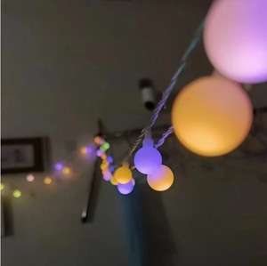 <span class=keywords><strong>Guirlande</strong></span> lumineuse LED à boules à changement de couleur progressif, double couleur, pour mariage, fête, chambre, jardin, blanc chaud, RGB, décoration - Product Image 2