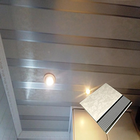 Panneau de plafond en PVC imperméable, haute brillance, pour revêtement de plafond de cuisine et salle de bain