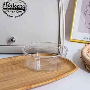 Tazones de Plástico Desechables Libres de BPA para Ensaladas, de 8oz a 32oz, Transparentes, de Grado Alimenticio, con Tapa para Llevar - Product Image 1