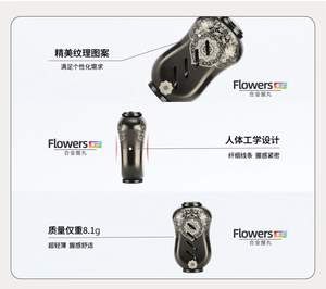 Manopole per manovella della canna da pesca in lega della serie ZLIILZ Flowers, adatte per LOONGZE DC, Daiwa Tatula, Shimano <span class=keywords><strong>Montani</strong></span> - Product Image 3